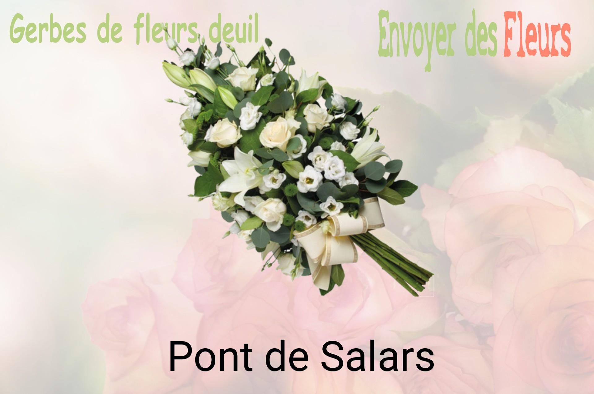 Gerbe de fleurs de deuil livrée à Pont-de-Salars
